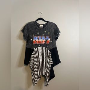 KISS T-Shirt Tunic | Size M/L | The Morgan Factory